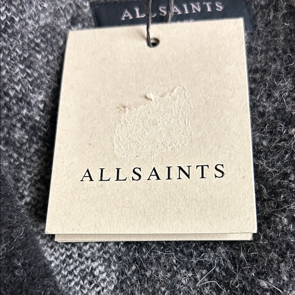 All Saints Black and White Patterned Men's Cardigan XL - Picture 2 of 6